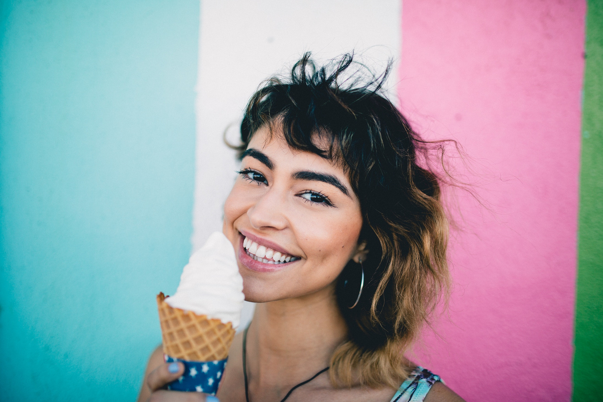 Chronicles of a Former Serial Dater Part I Latin woman eating ice cream