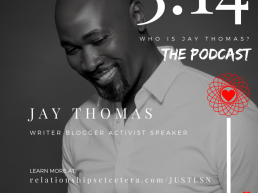 Podcast of writer, blogger, and author Jay Thomas smiling